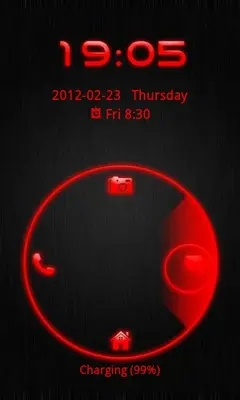 GO Locker Theme Red Tech android App screenshot 1